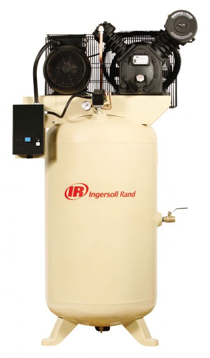 2475N7.5-V Value Package, Ingersoll Rand 7.5 HP Piston/Two Stage Air Compressor 80 Gallon Air Tank 208-230/460-Volt, 3-Phase