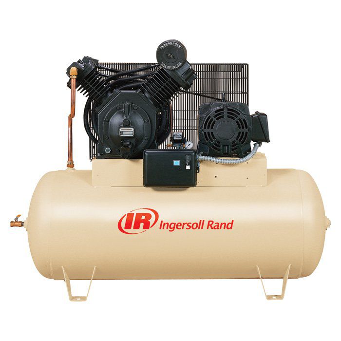 2545E10-V Value Package Ingersoll Rand 10 HP Air Compressor Piston Two Stage 120 Gallon Tank 35 CFM  @ 175 PSI, 208-Volt, 3-Phase