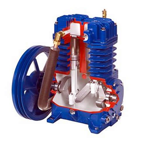 Quincy QT 7.5 HP Air Compressor Pump Two Stage w/ Flywheel | QT-7.5