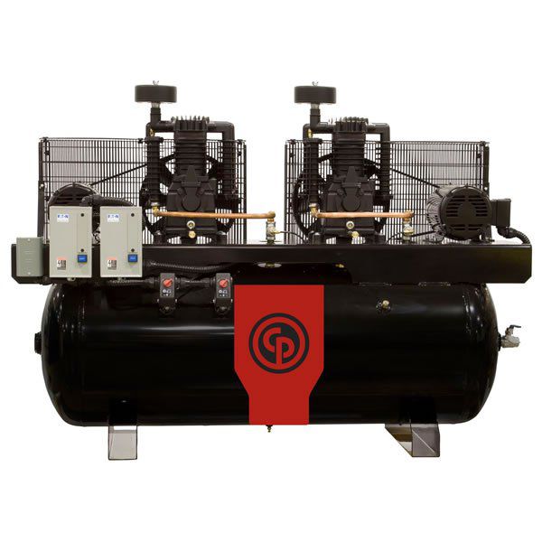 15 HP Air Compressor (2 x 7.5 HP) Iron Series 2 Stage 230V 1-Phase | RCP-C15121D