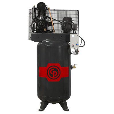 7.5 HP Air Compressor Cast Iron 2 Stage 80 Gallon Tank 208-230V 3-Phase | RCP-C7583VS