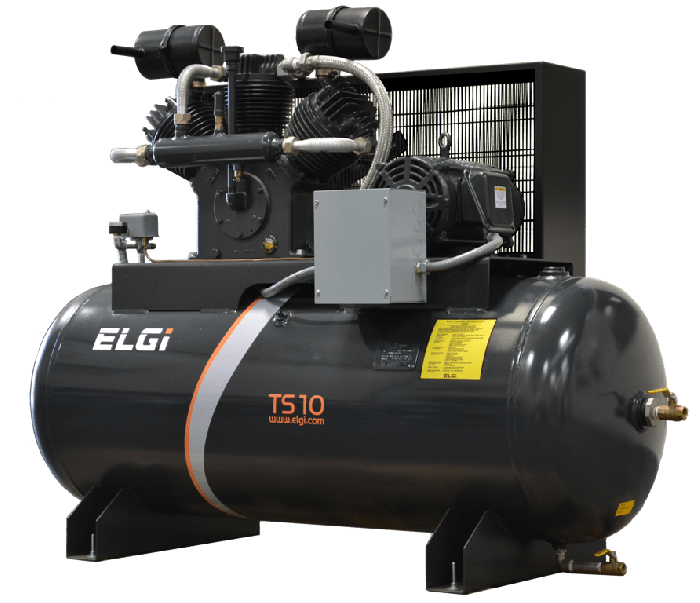 ELGI 15 HP Two Stage Air Compressor 120 Gallon 50 CFM 208 Volt