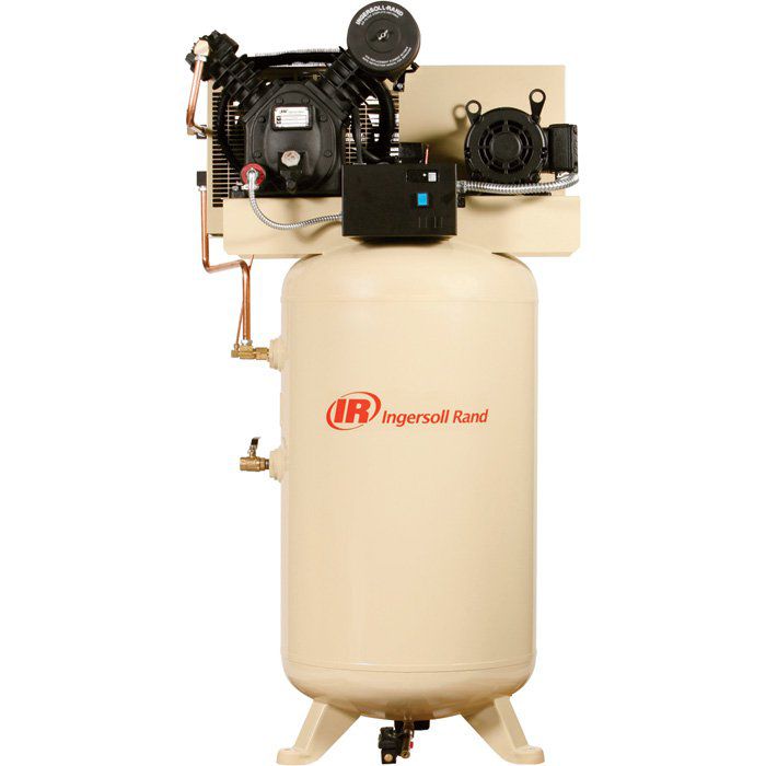 Ingersoll Rand 10 HP Air Compressor Two Stage 120 Gallon Vertical Air Tank Full Package | 2545K10-P